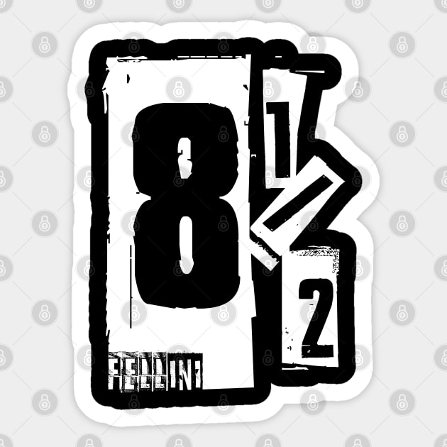 Fellini 8 1/2 Design Sticker by HellwoodOutfitters